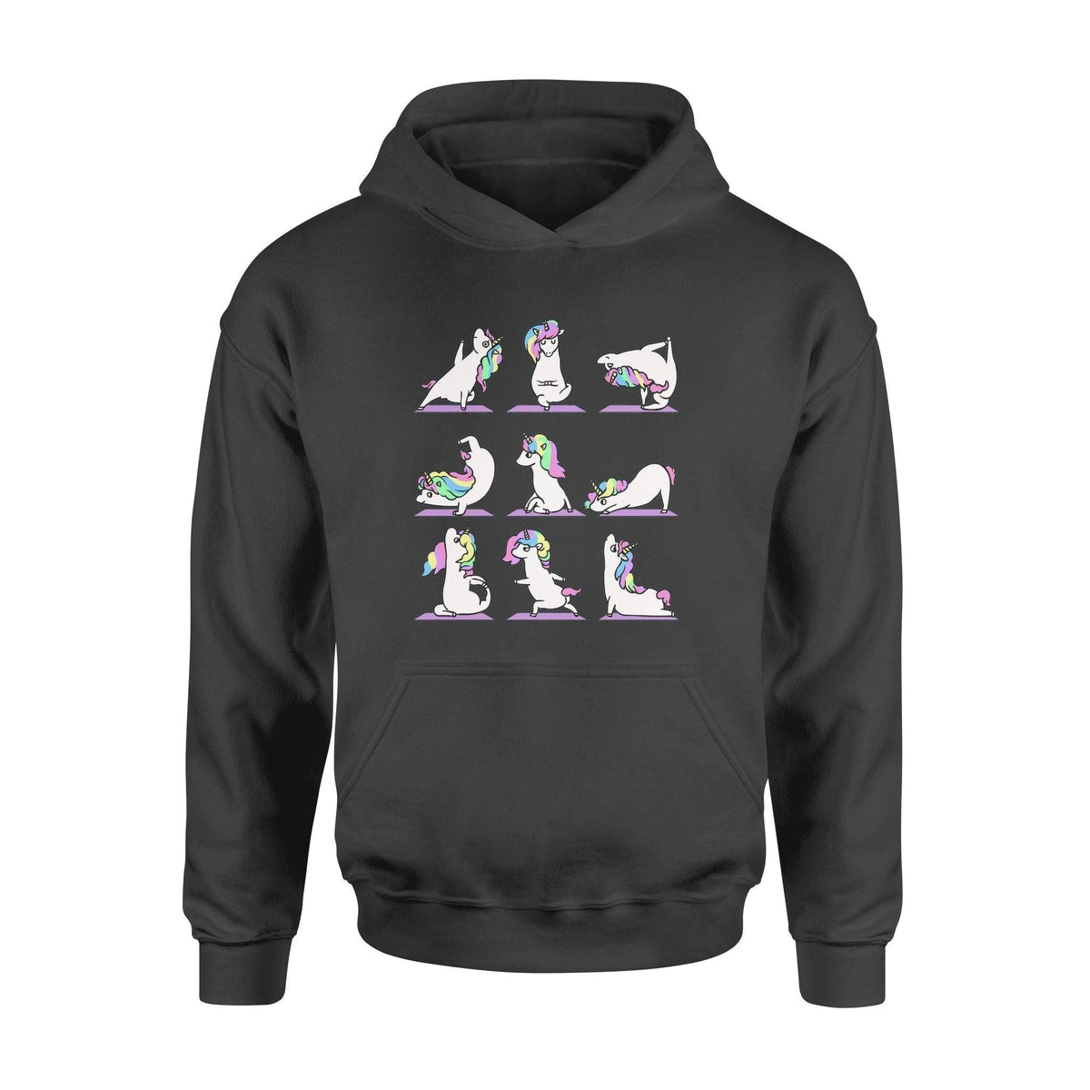 Unicorn, Yoga Namaste Unicorn - Standard Hoodie - PERSONAL84