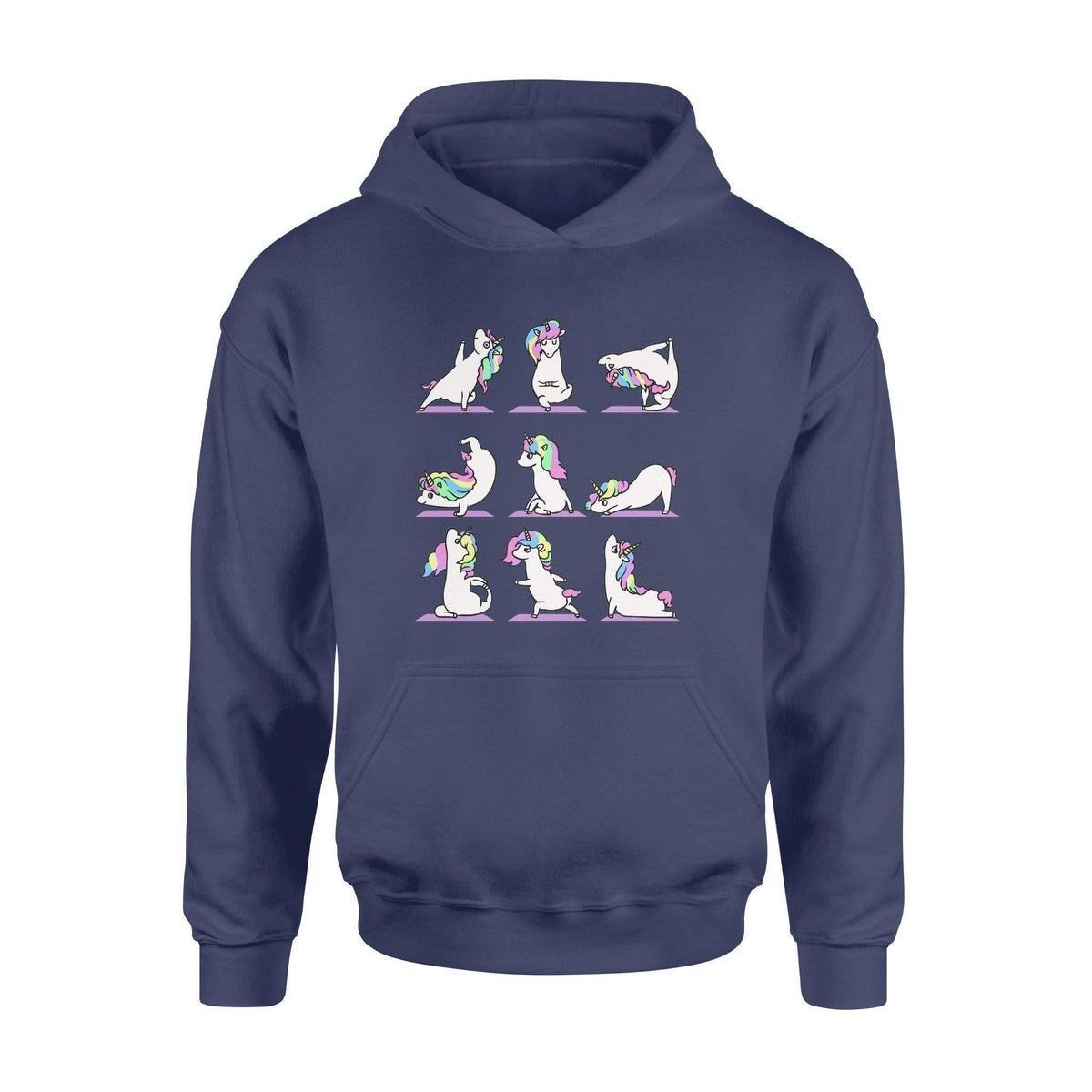 Unicorn, Yoga Namaste Unicorn - Standard Hoodie - PERSONAL84