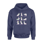 Unicorn, Yoga Namaste Unicorn - Standard Hoodie - PERSONAL84