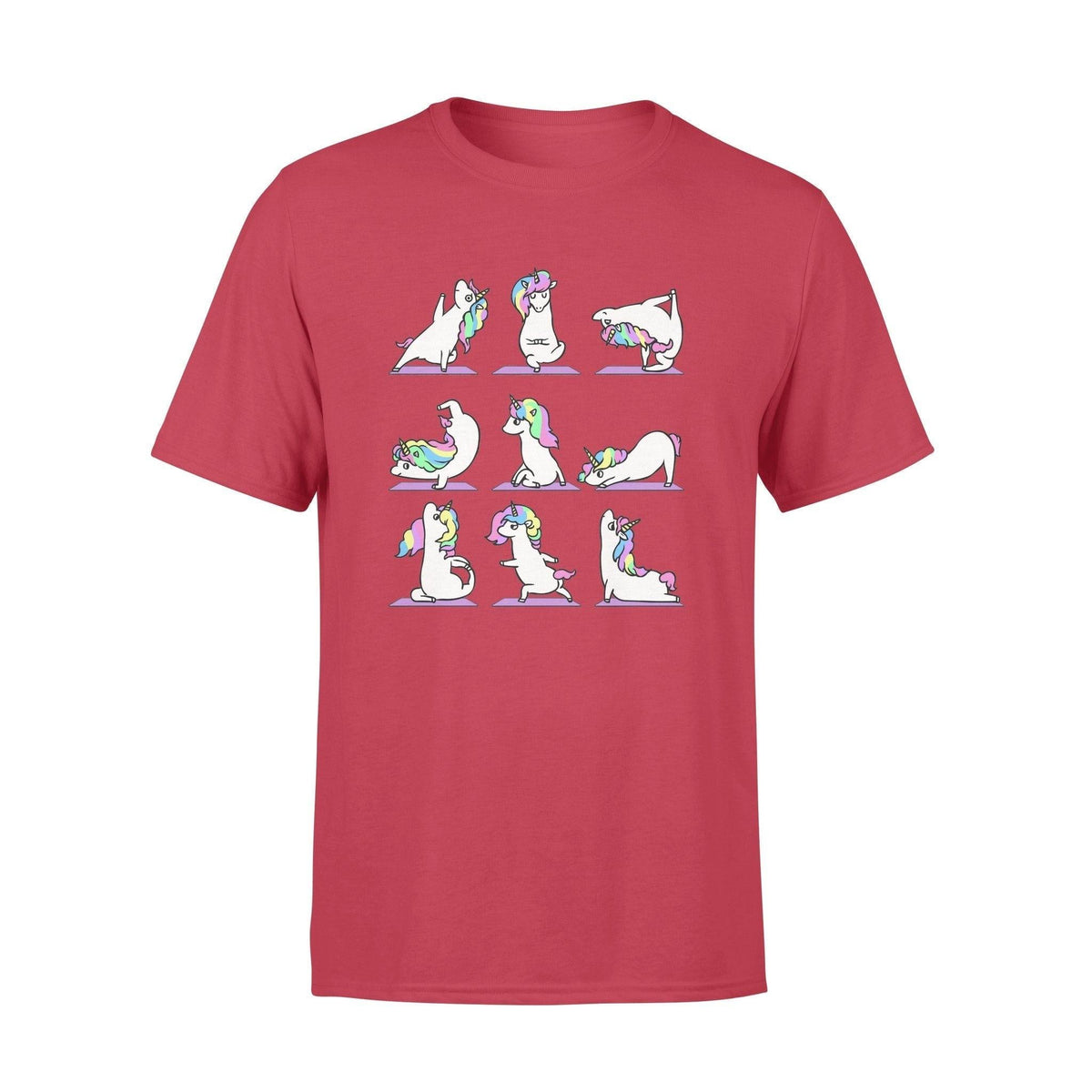 Unicorn, Yoga Namaste Unicorn - Standard T-shirt - PERSONAL84