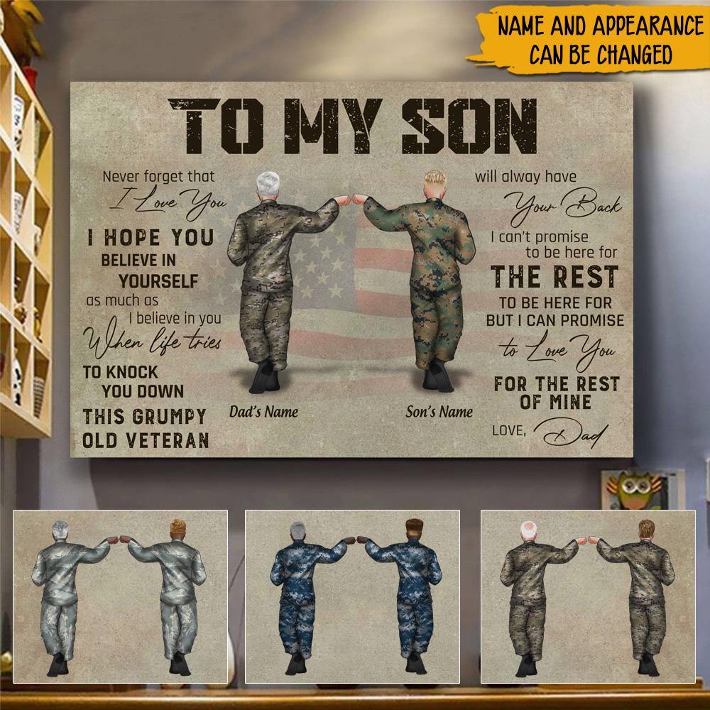 Veteran Custom Poster Gift For Son To My Son Personalized Gift - PERSONAL84