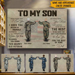 Veteran Custom Poster Gift For Son To My Son Personalized Gift - PERSONAL84