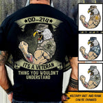 Veteran Custom Shirt DD-214 It's A Veteran Thing You Wouldn't Understand Personalized Gift - PERSONAL84