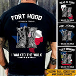 Veteran Custom Shirt Military Base I Walked The Walk Personalized Gift - PERSONAL84
