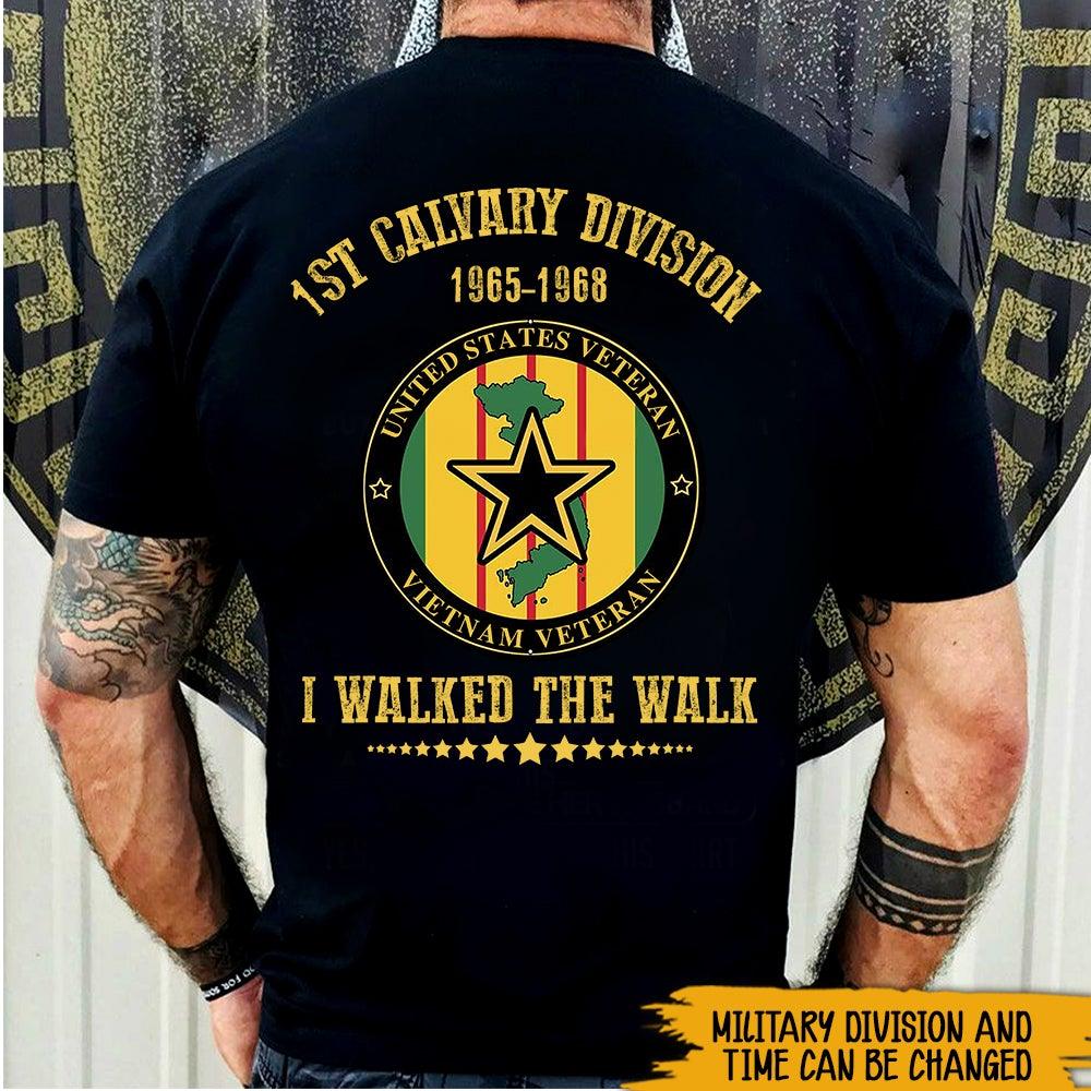 Vietnam Veteran Custom Shirt I Walked The Walk Personalized Gift - PERSONAL84