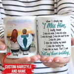 Widow Mug Personalized Name And Hairstyle When I Say I Miss Him - PERSONAL84