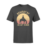 Yoga, Horse Namastay On My Horse - Standard T-shirt - PERSONAL84