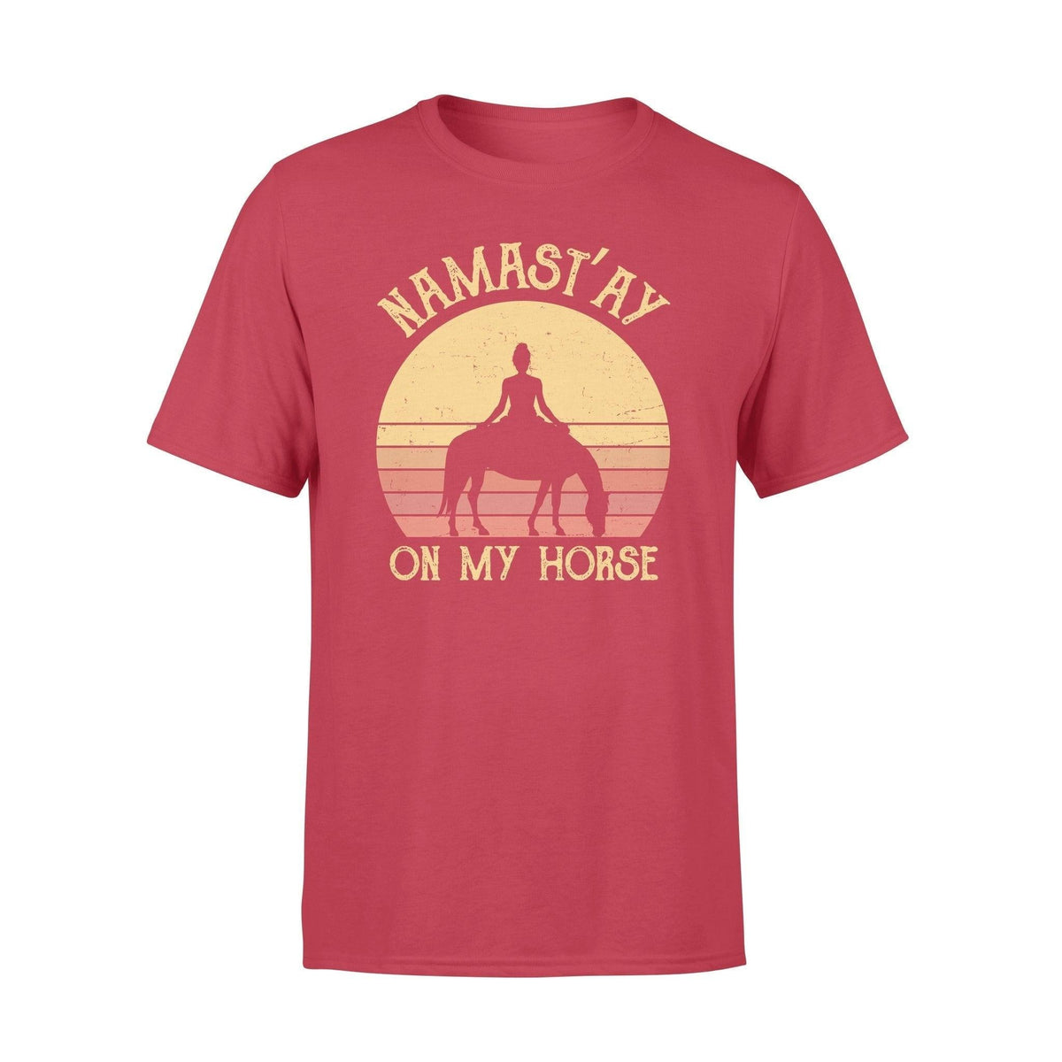Yoga, Horse Namastay On My Horse - Standard T-shirt - PERSONAL84