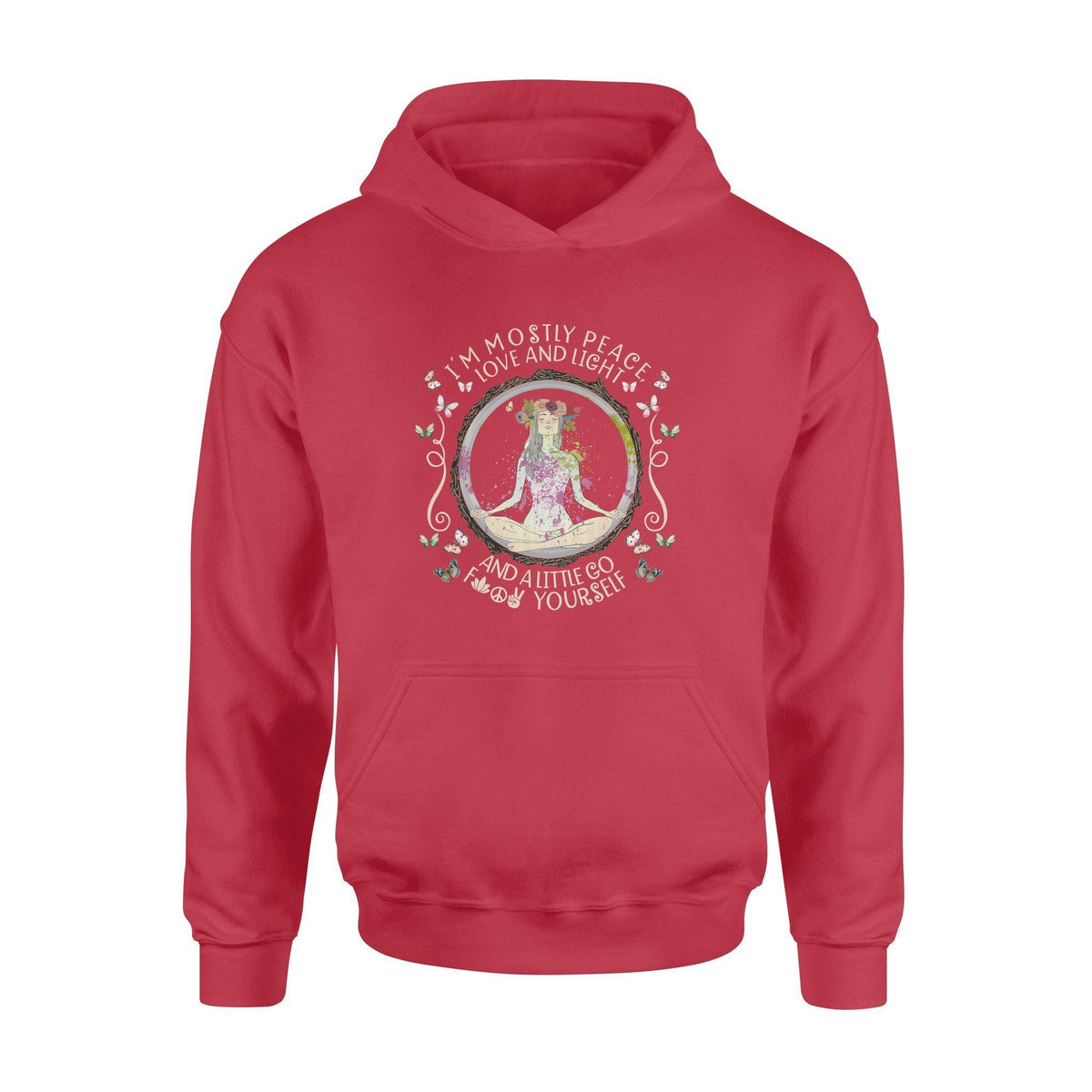 Yoga I'm mostly peace love and light - Standard Hoodie - PERSONAL84