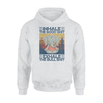 Yoga Inhale The Good Shit Funny Elephant Yoga- Standard Hoodie - PERSONAL84