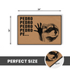 Pedro the Dancing Raccoon Door Mat, Funny Welcome Doormat