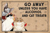 Cat Custom Doormat Go Away Unless You Have Cat Treats And Alcohol Personalized Gift