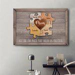 Puzzle Canvas Mom You Are The Piece That Holds Us Together Personalized Canvas Gift For Mother Grandma