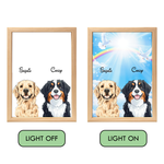 Custom Glowing Pet Portrait Frame