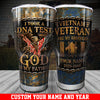 Vietnam Veteran Eagle Tumbler God Is My Father Vietnam Veteran Are My Brothers Tumbler Personalized Veterans Gift