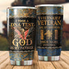 Vietnam Veteran Eagle Tumbler God Is My Father Vietnam Veteran Are My Brothers Tumbler Personalized Veterans Gift