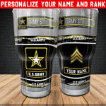 Army Strong Military Tumbler US Army Tumbler Personalized Military Retirement Gift