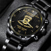 101st Airborne Division Veteran Proudly Served Black Waist Watch Custom Military Gift