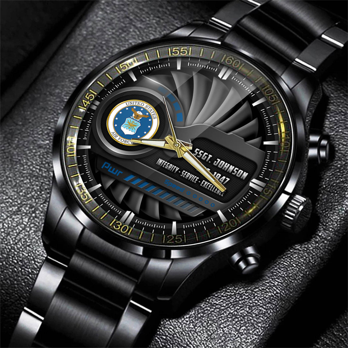 US Air Force Fashion Watch Integrity Service Excellence USAF Watch Personalized Air Force Gift