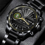 United States Army Emblem Watch Duty Honor Country Black Fashion Watch Custom US Army Gift