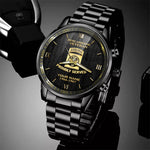 82nd Airborne Veteran Fashion Watch Airborne Proudly Served Black Military Watch Custom Soldier Gift