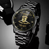 101st Airborne Division Veteran Proudly Served Black Waist Watch Custom Military Gift