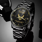 US Air Force Black Watch Integrity Service Excellence Fashion Waist Watch Personalized Military Gift