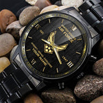 US Air Force Black Watch Integrity Service Excellence Fashion Waist Watch Personalized Military Gift