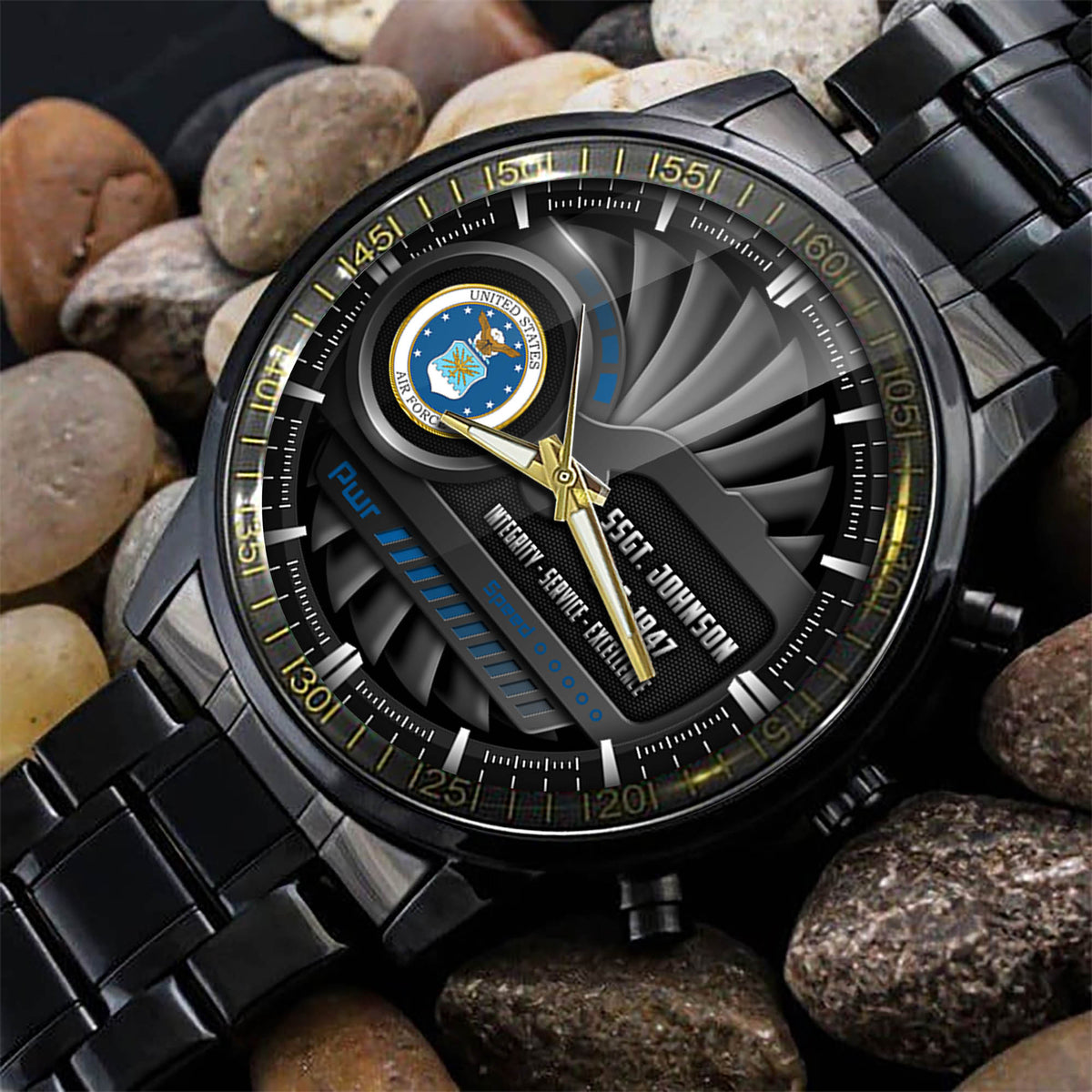 US Air Force Fashion Watch Integrity Service Excellence USAF Watch Personalized Air Force Gift