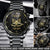US Space Force Veteran Black & Gold Watch Proudly Served Space Force Fashion Watch Custom Veterans Gift