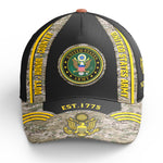 US Army Black Camo Cap US Army Duty Honor Country Military Cap Personalized Solider Gift