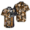 US Soldier Hawaiian Shirt Brown Tropical Military Hawaiian Shirt Personalized Soldier Gift