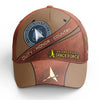 U.S. Space Force Emblem Cap Honor Country Space Force Brown Hat Custom Name And Rank USSF Gift