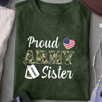 U.S Army T-Shirt Proud Army Camouflage Shirt Personalized Military Family Gift