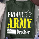 Proud US Army T-Shirt U.S Army Family Matching Shirt Personalized Military Gift