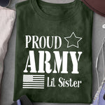 Proud Army T-Shirt Military US Flag Shirt Army Personalized Family Gift