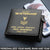 U.S. Navy Veteran Wallet Honor Courage Commitment Military Wallet Personalized Soldier Gift