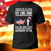 Liberty American Flag T-Shirt I&#39;m Just Glad To Be On The Side Shirt Patriotic Gift