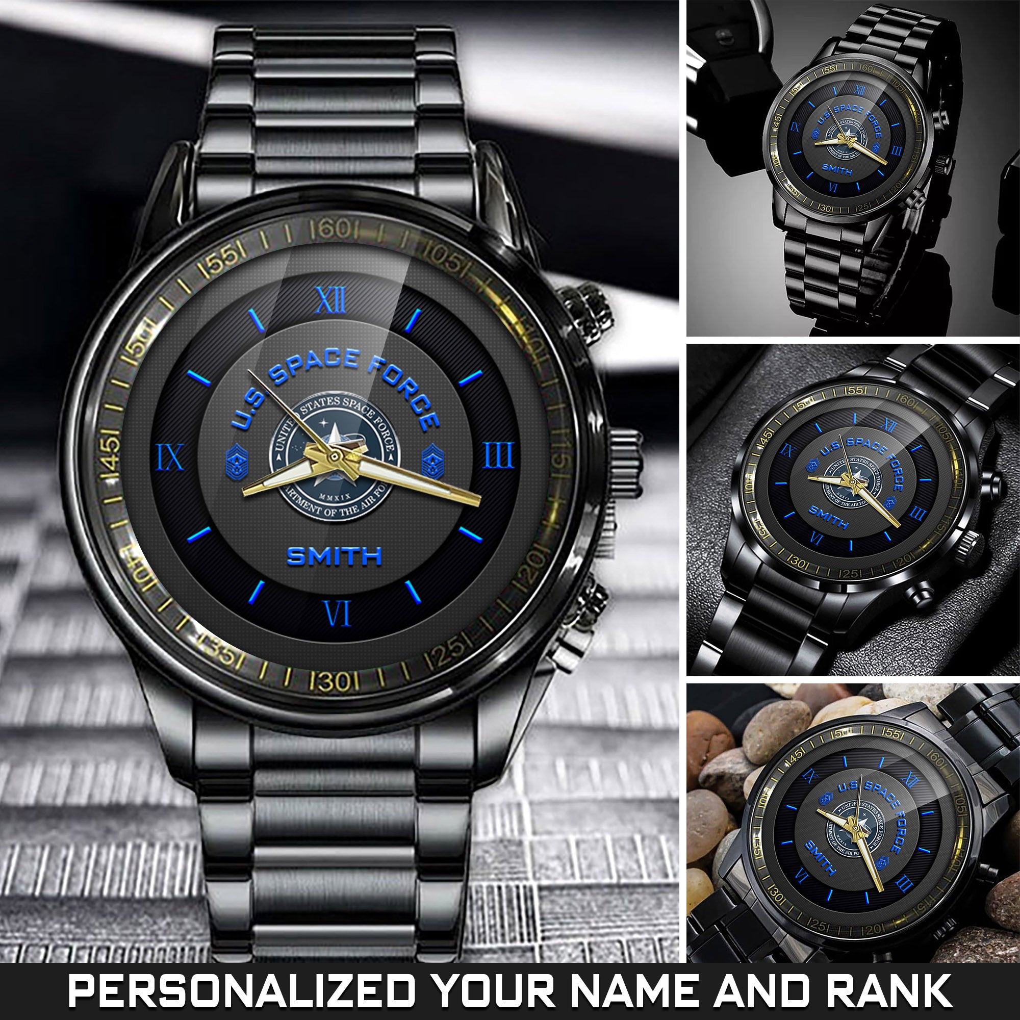 U.S. Space Force Fashion Watches Proudly Served Space Force Watch Personalized Military Gift