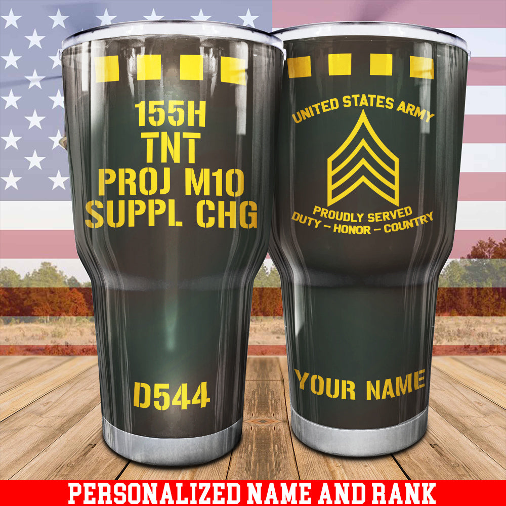 U.S Army D544 Tumbler Duty Honor Country Tumbler Personalized Military Gift