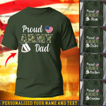 U.S Army T-Shirt Proud Army Camouflage Shirt Personalized Military Family Gift