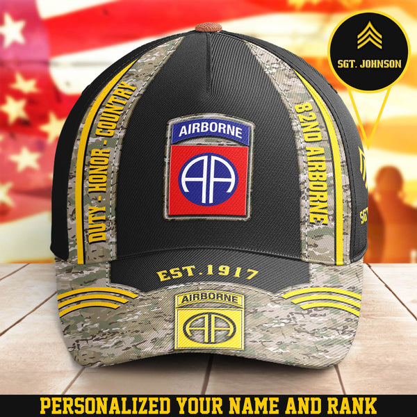 82nd Airborne Hat AA 82nd Airborne Division Duty Honor Country Militar ...