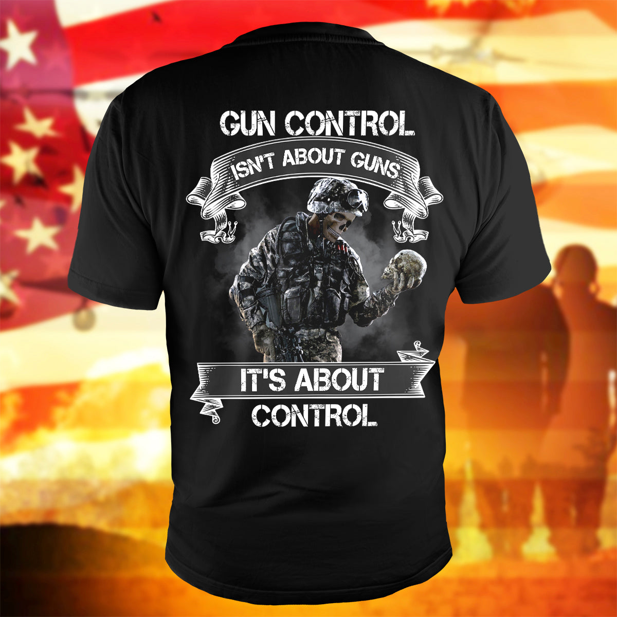 2nd Amendment T-Shirt Gun Control Isn't About Guns Shirt Patriotic Gift