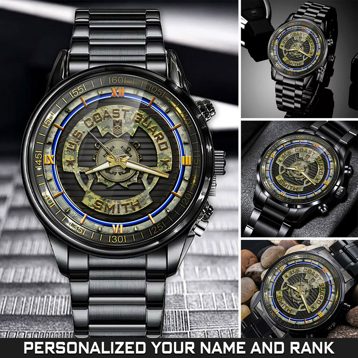 US Coast Guard Military Watch Duty Honor Country Coast Guard Watches Personalized Military Gift