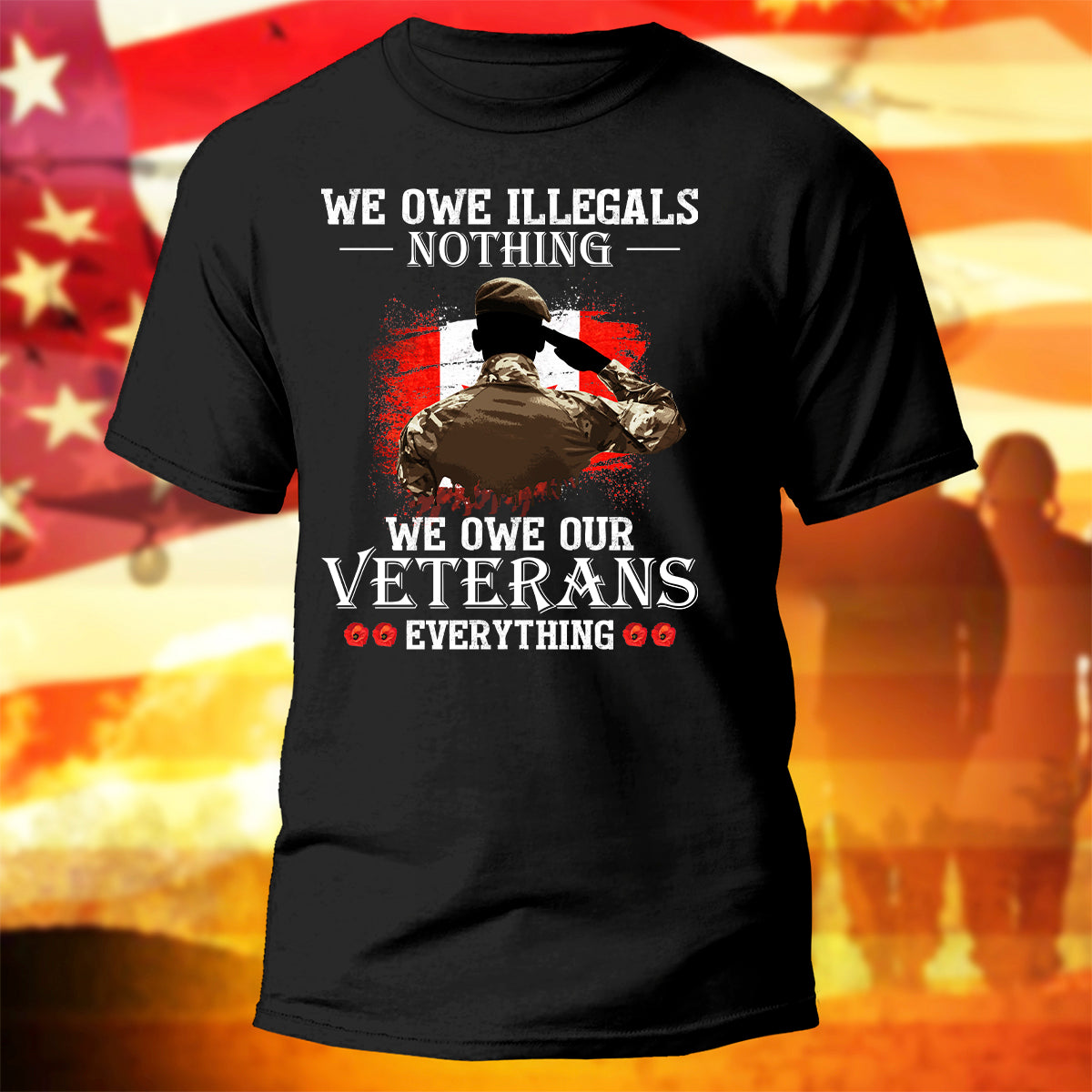 Canadian Veterans T-Shirt We Owe Our Veterans Everything Shirt Veterans Gift