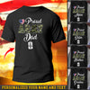Proud Army T-Shirt Army Boots With Dog Tags Shirt Personalized Gift For Military Family