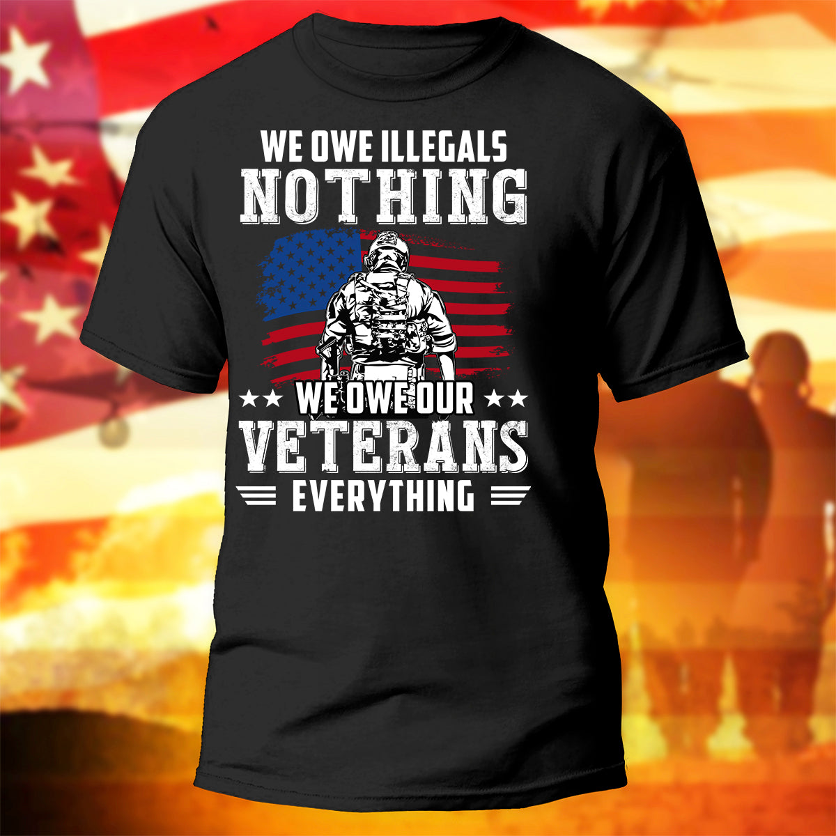 US Veterans T-Shirt We Own Our Veterans Shirt Military Gift