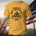 US Army Gadsden Flag T-Shirt Land Of The Free Because Of The Brave Shirt Veterans Gift