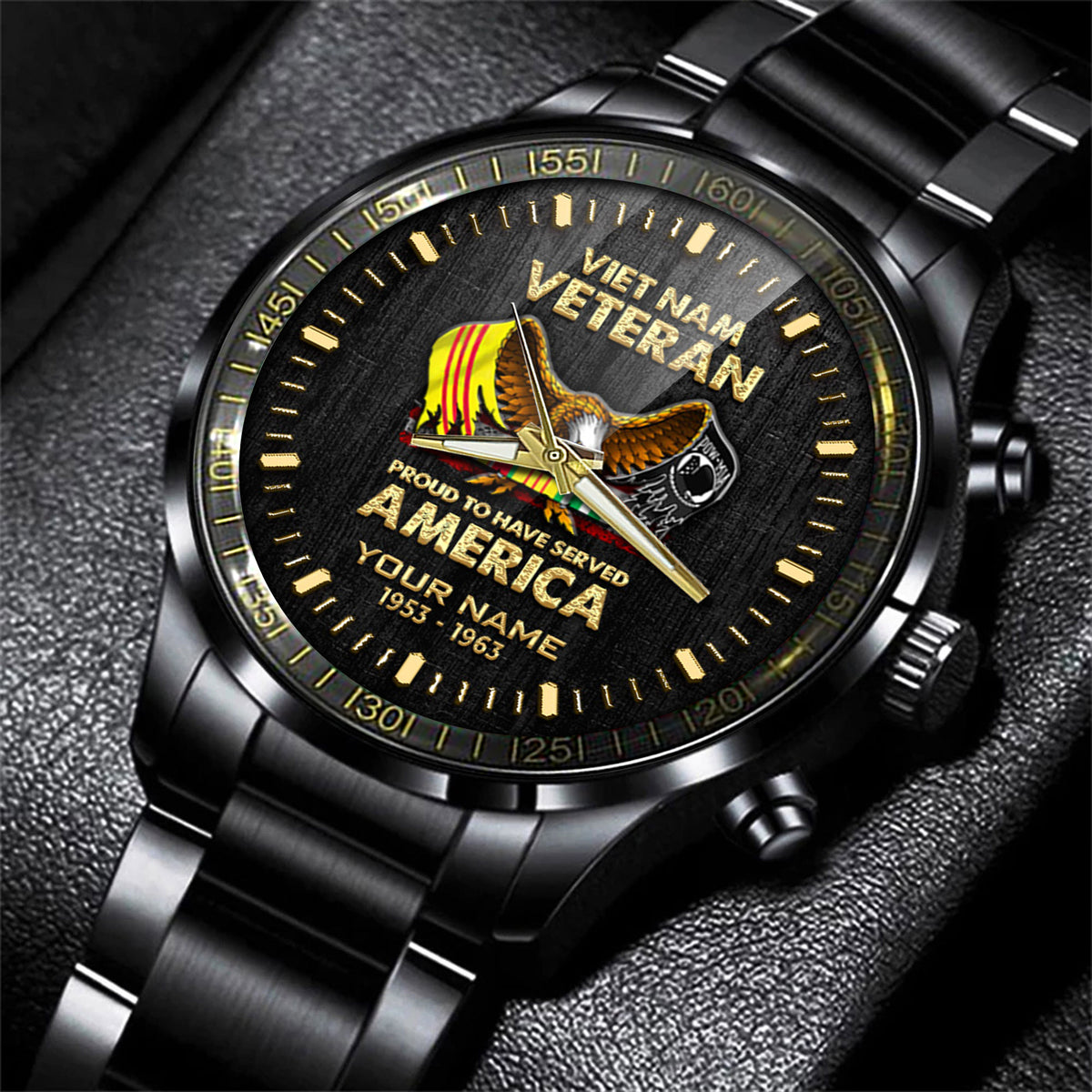 Vietnam Veteran Watch Proud To Have Served America Fashion Watch Custom Vietnam Veteran Gift