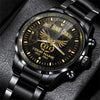 Vietnam Veteran Eagle Fashion Watch Duty Honor Country Black &amp; Gold Watch Personalized Gift For Vietnam Veteran